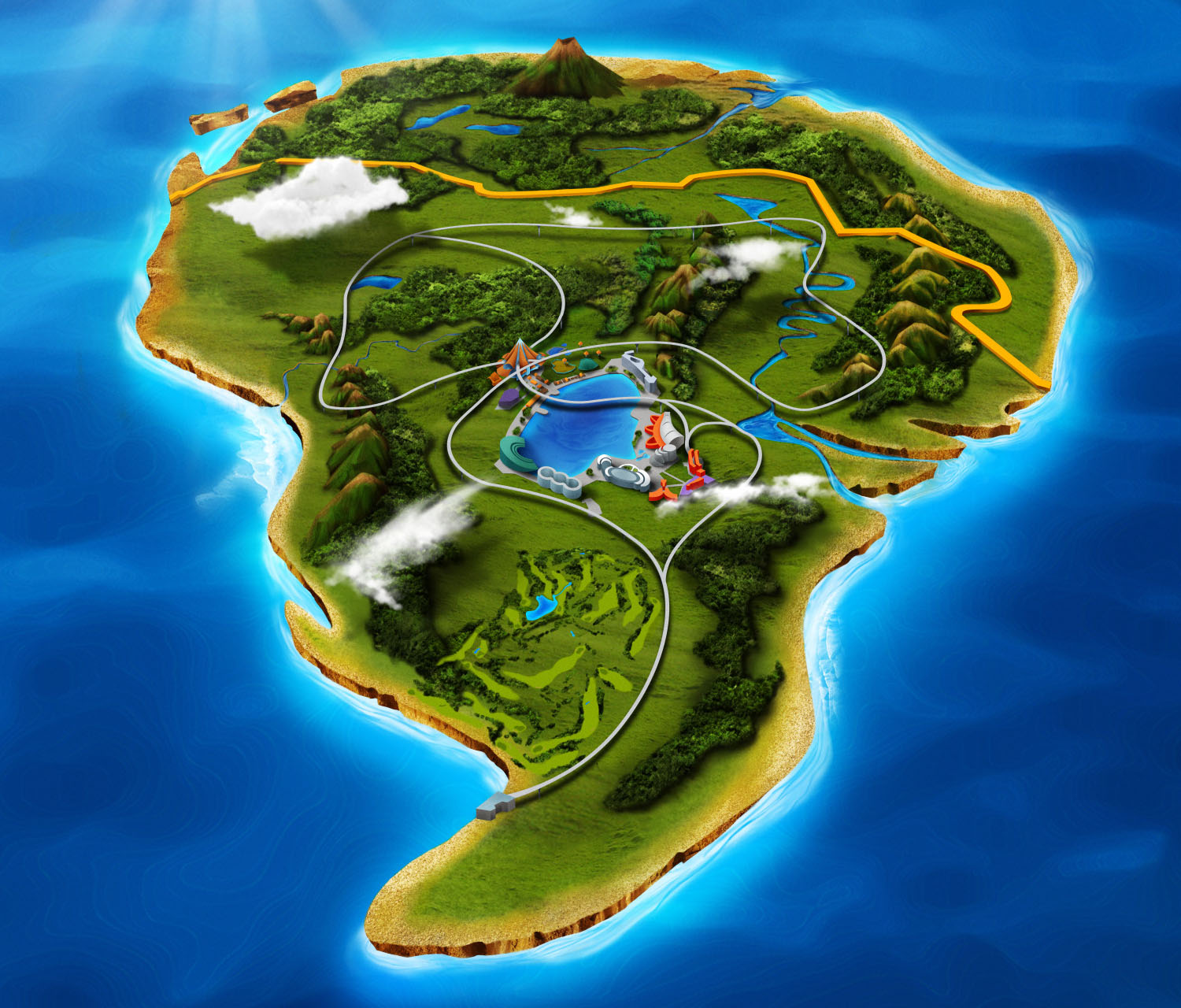 Jurassic Park Isla Nublar Island